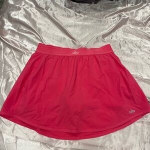 Alo Yoga Match Point Skirt in Hot Pink